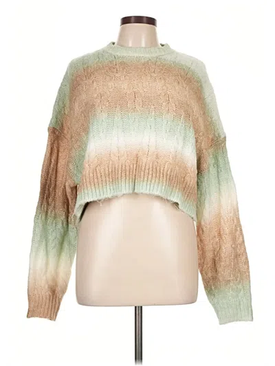 Pre-owned Cotton Candy La Pullover Sweater In Green