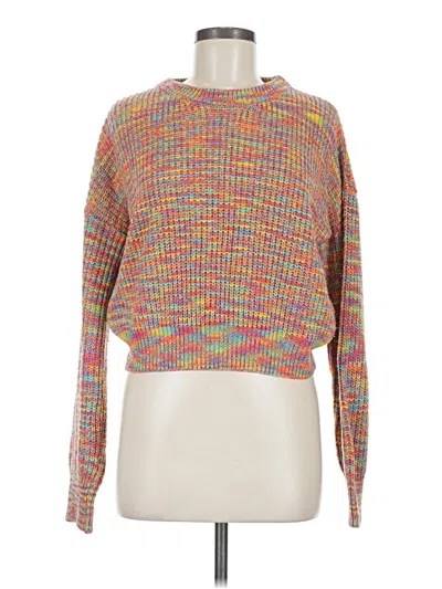 Pre-owned Cotton Candy La Pullover Sweater In Orange