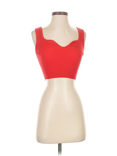 Pre-owned Cotton Candy La Pullover Sweater In Red