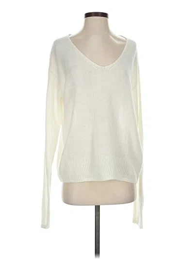 Pre-owned Cotton Candy La Pullover Sweater In White