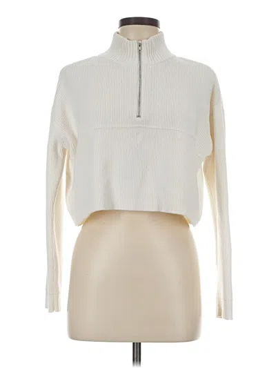 Pre-owned Cotton Candy La Pullover Sweater In White