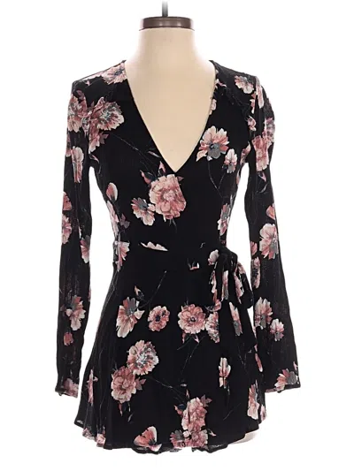 Pre-owned Cotton Candy La Romper In Black