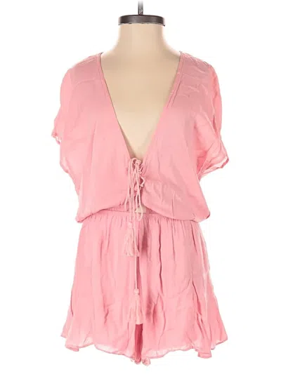 Pre-owned Cotton Candy La Romper In Pink