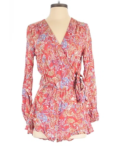 Pre-owned Cotton Candy La Romper In Pink