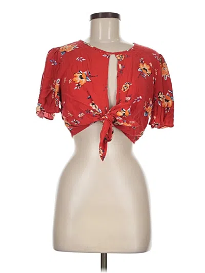 Pre-owned Cotton Candy La Short Sleeve T-shirt In Red