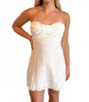 Cotton Candy La Skylight Mini Dress In White In White