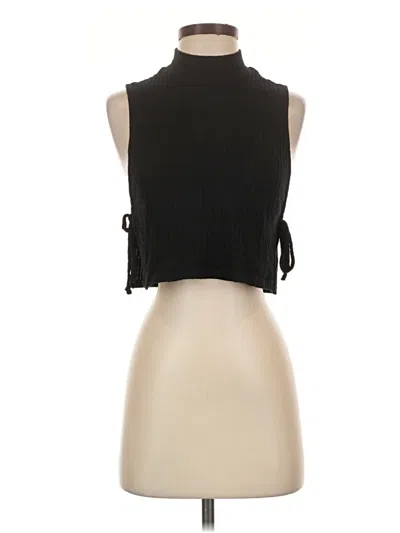 Pre-owned Cotton Candy La Sleeveless Blouse In Black