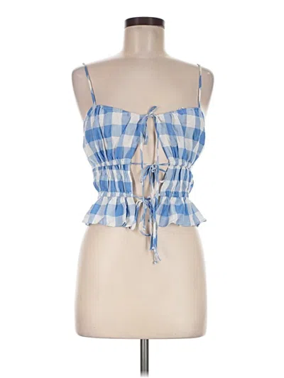 Pre-owned Cotton Candy La Sleeveless Blouse In Blue