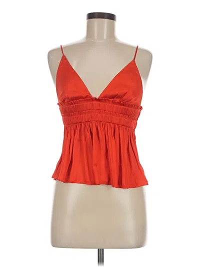 Pre-owned Cotton Candy La Sleeveless Blouse In Orange