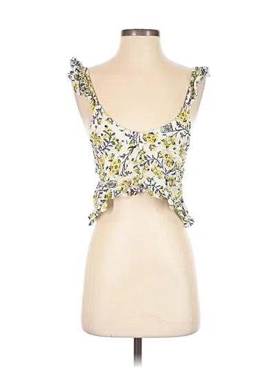 Pre-owned Cotton Candy La Sleeveless Blouse In Yellow