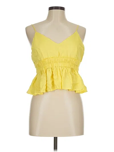 Pre-owned Cotton Candy La Sleeveless Blouse In Yellow