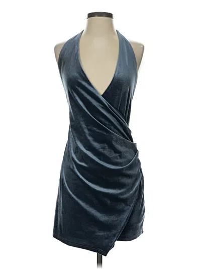 Pre-owned Cotton Candy La Sleeveless Top Blue Halter Neckline Tops