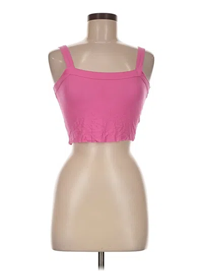 Pre-owned Cotton Candy La Sleeveless Top Pink Sweetheart Neckline Tops