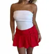 Cotton Candy La Sweet June Skort In Red In Red