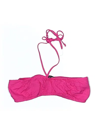 Pre-owned Cotton Candy La Swimsuit Top Pink Strapless Neckline Swimwear