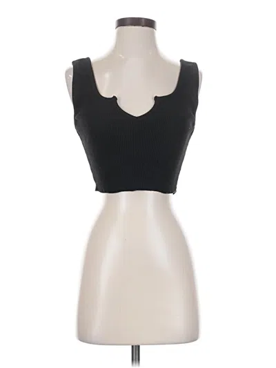 Pre-owned Cotton Candy La Tank Top Black Strapless Neckline Tops