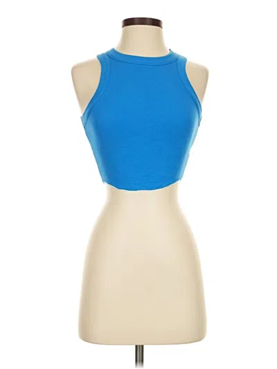 Cotton Candy La Tank Top Blue Halter Neckline Tops