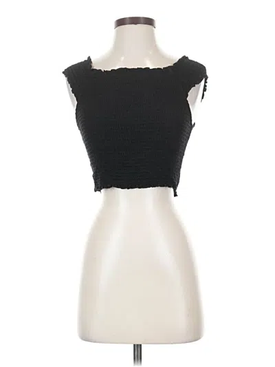 Pre-owned Cotton Candy La Tube Top Black Strapless Neckline Tops