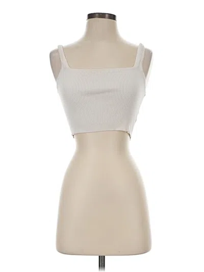 Pre-owned Cotton Candy La Tube Top Ivory Strapless Neckline Tops