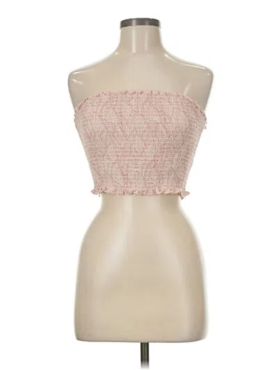 Pre-owned Cotton Candy La Tube Top Pink Strapless Neckline Tops