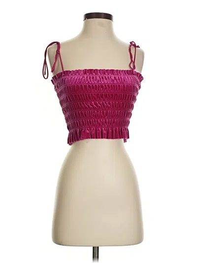 Pre-owned Cotton Candy La Tube Top Pink Strapless Neckline Tops