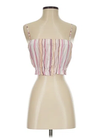 Pre-owned Cotton Candy La Tube Top Pink Strapless Neckline Tops