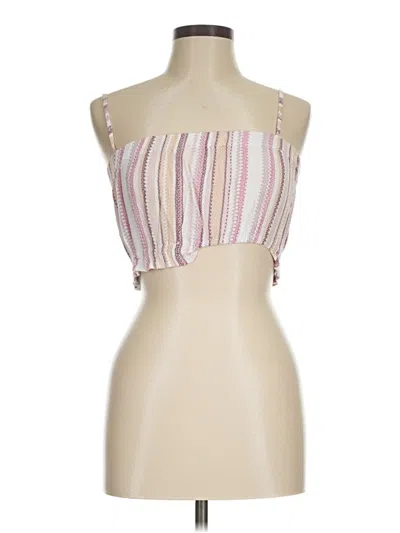 Pre-owned Cotton Candy La Tube Top Pink Strapless Neckline Tops