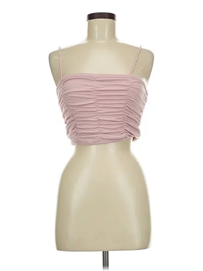 Pre-owned Cotton Candy La Tube Top Pink Strapless Neckline Tops