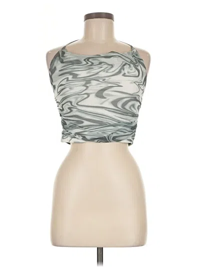 Pre-owned Cotton Candy La Tube Top Silver Strapless Neckline Tops