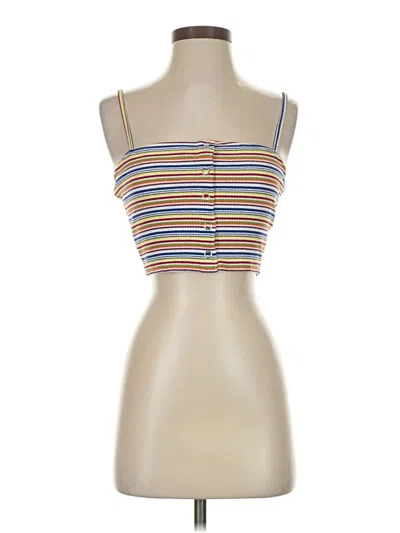 Pre-owned Cotton Candy La Tube Top Tan Strapless Neckline Tops