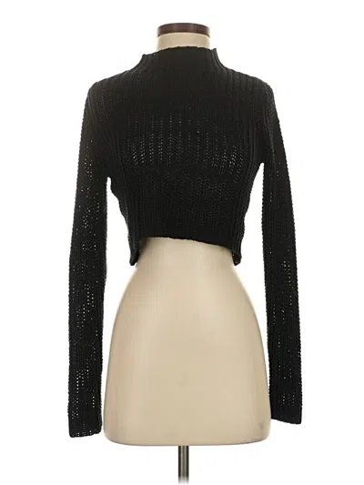 Pre-owned Cotton Candy La Turtleneck Sweater In Black