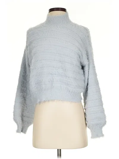 Pre-owned Cotton Candy La Turtleneck Sweater In Blue