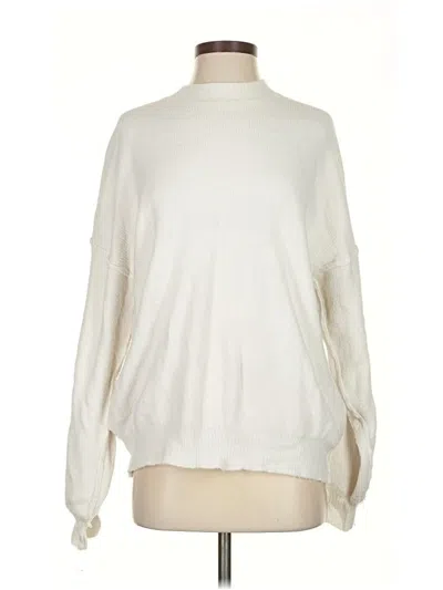 Pre-owned Cotton Candy La Turtleneck Sweater In Ivory