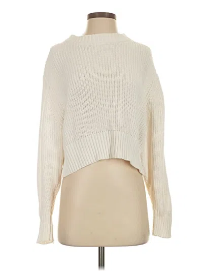 Pre-owned Cotton Candy La Turtleneck Sweater In Ivory