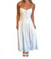 Cotton Candy Let's Have Sorbet Maxi Dress In White In White