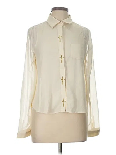 Pre-owned Cotton Candy Long Sleeve Blouse In Ivory