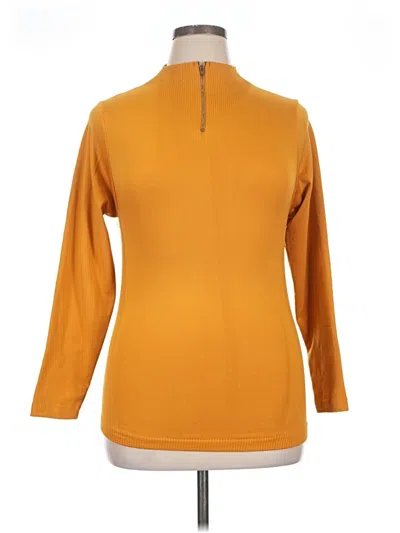 Pre-owned Cotton Candy Long Sleeve Turtleneck In Orange