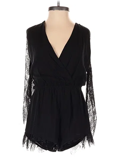 Pre-owned Cotton Candy Romper In Black