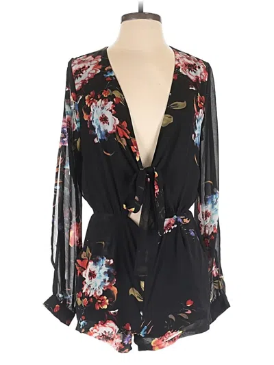 Pre-owned Cotton Candy Romper In Black