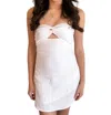 Cotton Candy Roxy Dress In White In White