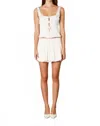 Cotton Candy Satin Cami Top In Ivory In White