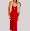 Cotton Candy Take Me For Cocktails Dress In Red In Red