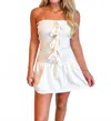 Cotton Candy Three Wishes Smocked Dress In White In White