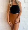 COTTON CANDY TWILIGHT TUBE TOP IN BLACK