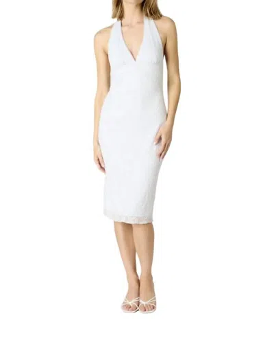 Cotton Candy Women's Ccla Halter Midi Dress In White