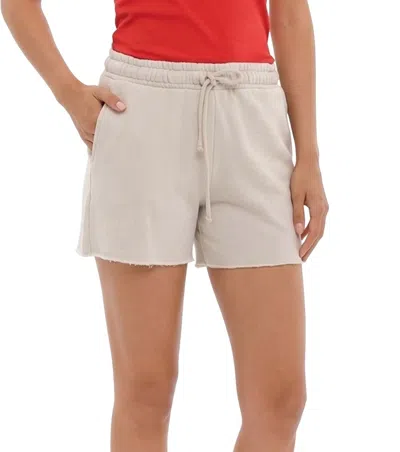 Cotton Citizen Beige Solid Shorts In Neutral