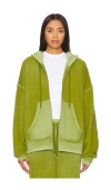 Cotton Citizen Boston Zip Hoodie In Green