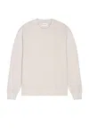 COTTON CITIZEN BRONX CREW SWEATSHIRT IN VINTAGE WHITE STONE