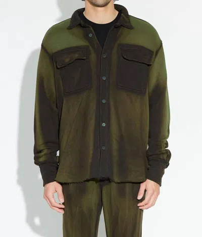 Cotton Citizen Brooklyn Button Down In Forest Green