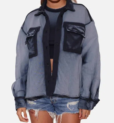 Cotton Citizen Brooklyn Button Down Shirt In Oasis In Blue